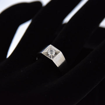 14kt White Gold Diamond Pinky Ring